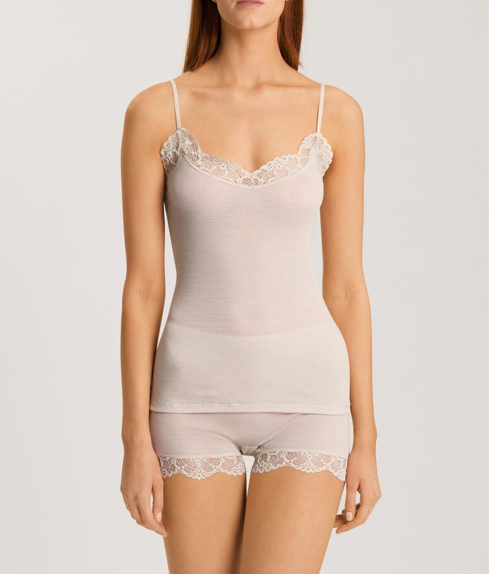 Hanro Woolen Lace Spaghetti Camisole MSRP $130