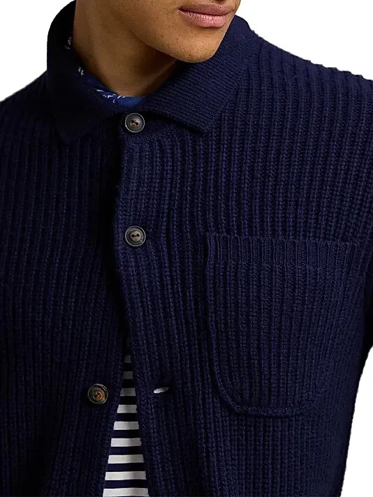 Polo Ralph Lauren Cotton-Wool Cardigan MSRP $325