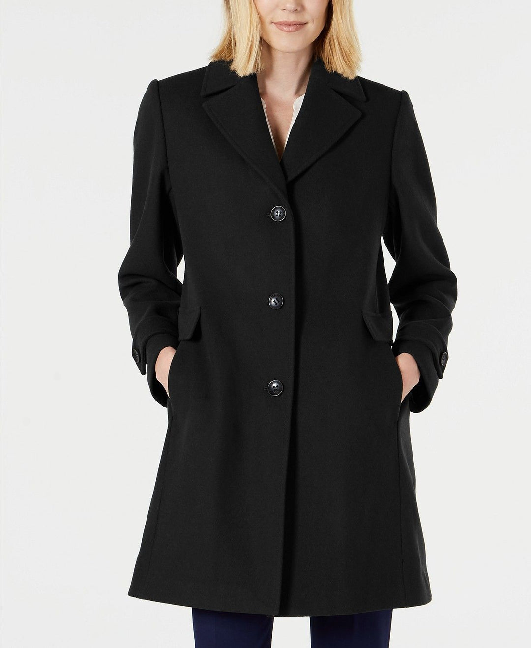 Vince Camuto Single-Breasted Coat MSRP $360