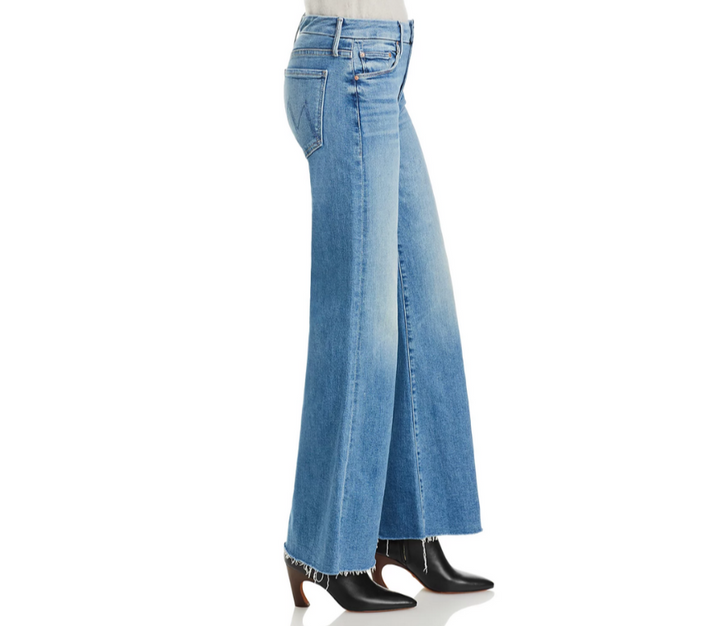 MOTHER The Roller High Rise Wide Leg Jeans MSRP $258