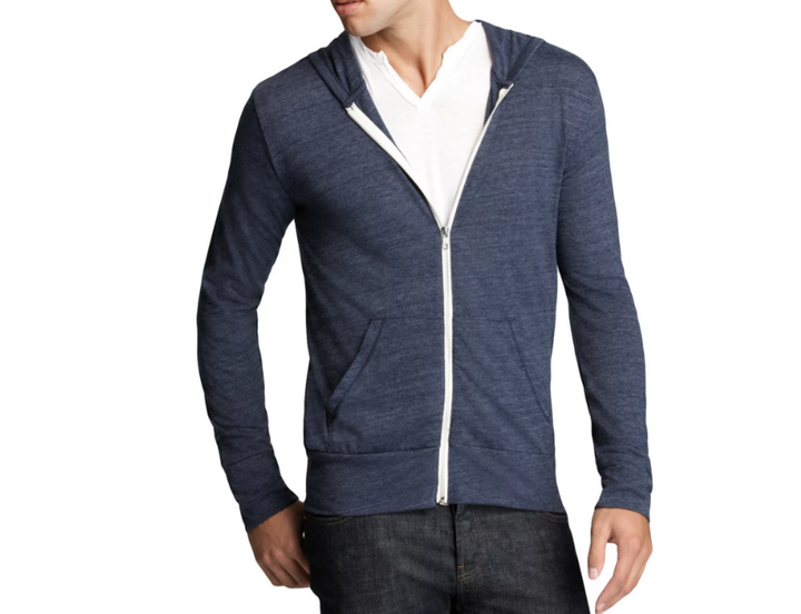 ALTERNATIVE Heathered Zip Hoodie MSRP $54