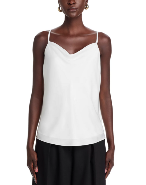 Elie Tahari The Katrina Drape Neck Top MSRP $195