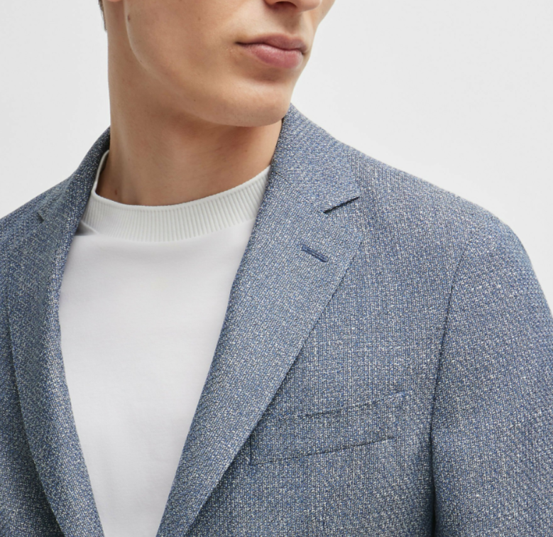 BOSS Hanry Melange Unstructured Slim Fit Casual Sport Coat MSRP $645