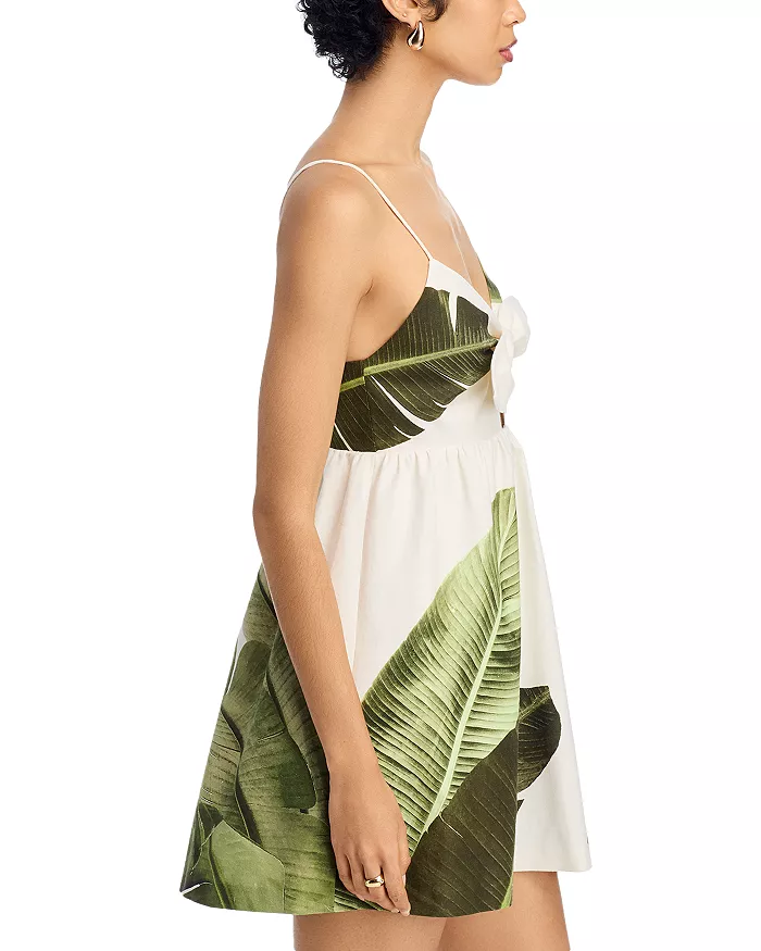 Alice and Olivia Melvina Tie Front Dress  MSRP $395