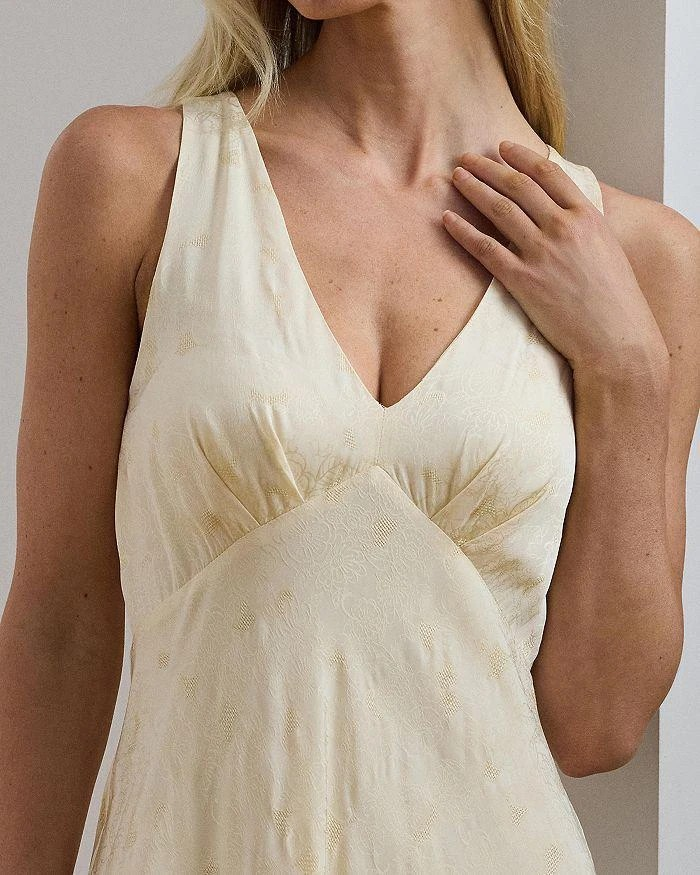 Lauren Ralph Lauren Women's Floral Jacquard Sleeveless Dress MSRP $225