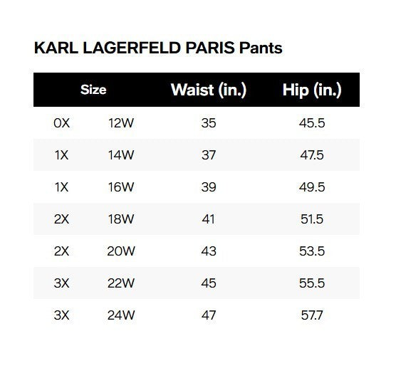 KARL LAGERFELD PARIS Plus Size Zip-Pocket Slim Pants MSRP $119
