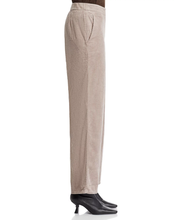 Eileen Fisher Cotton Corduroy Wide Leg Pants MSRP $188