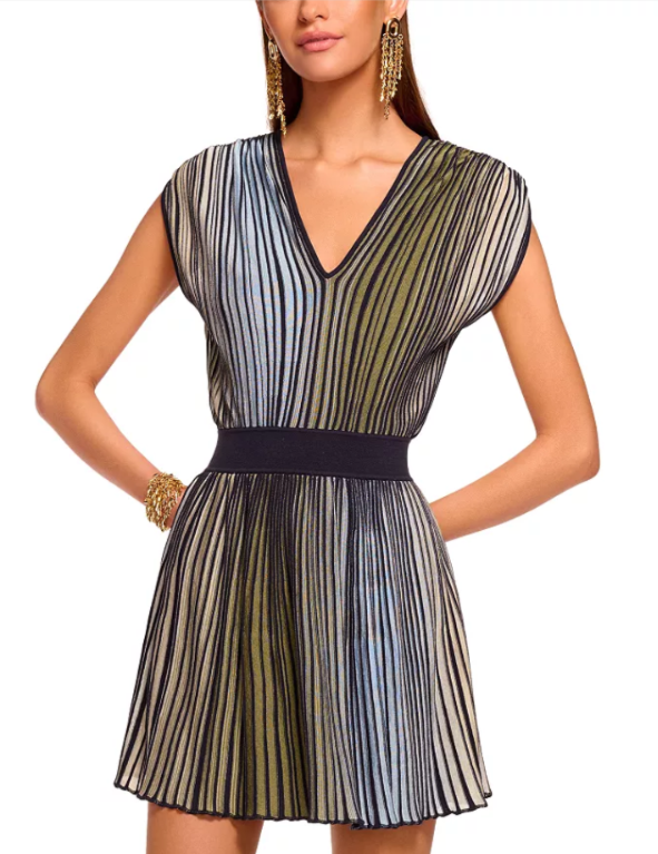 Ramy Brook Marisol Ombré Striped Dress MSRP $545