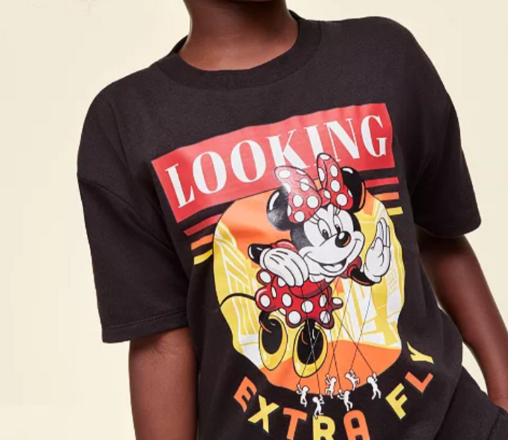 Disney Big Kids Unisex Looking Extra Fly Minnie Mouse Balloon T-Shirt MSRP $30