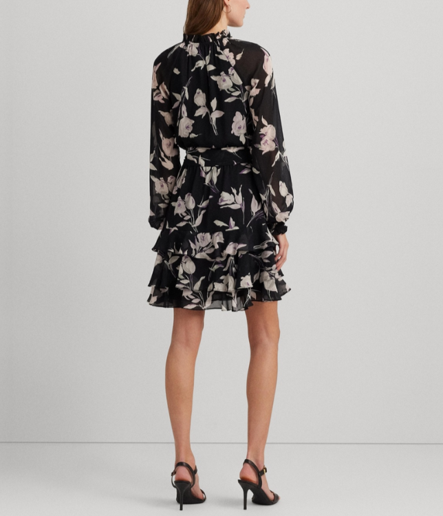 Lauren Ralph Lauren Petite Floral Fit & Flare Dress MSRP $185