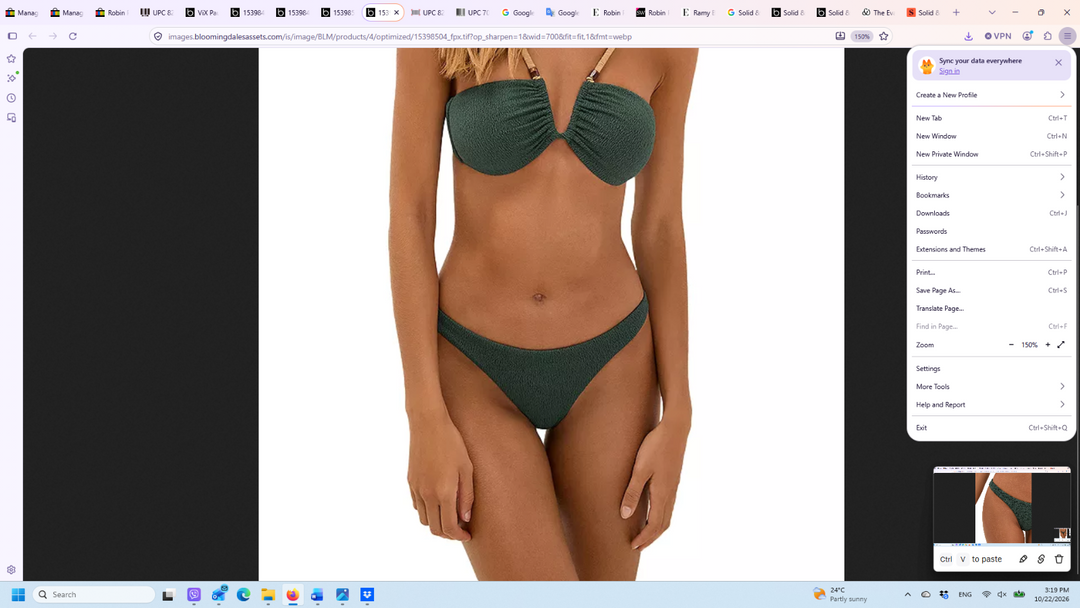 ViX Paula Hermanny Firenze Basic Bikini Bottom MSRP $98