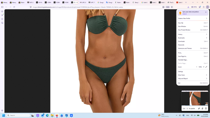 ViX Paula Hermanny Firenze Basic Bikini Bottom MSRP $98