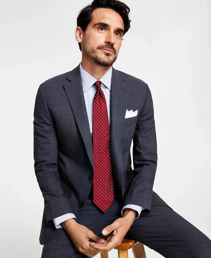 B By Brooks Brothers Men's Classic-Fit Stretch Wool Blend Suit Separates Jacket