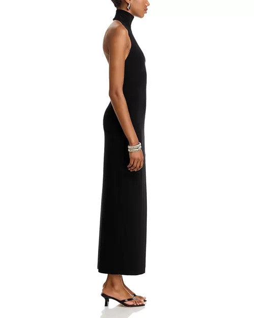 Norma Kamali Side Slit Halter Gown MSRP $225