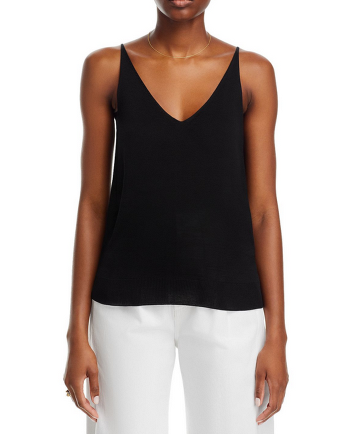 Theory Silk Knit V Neck Tank MSRP $215