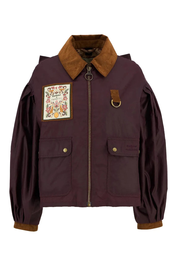 Barbour X Farm Rio Thais Wax Jacket MSRP $720