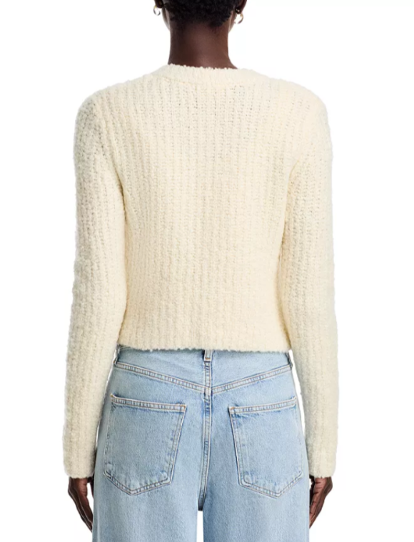 LoveShackFancy Leocadia Embellished Button Front Cardigan MSRP $445