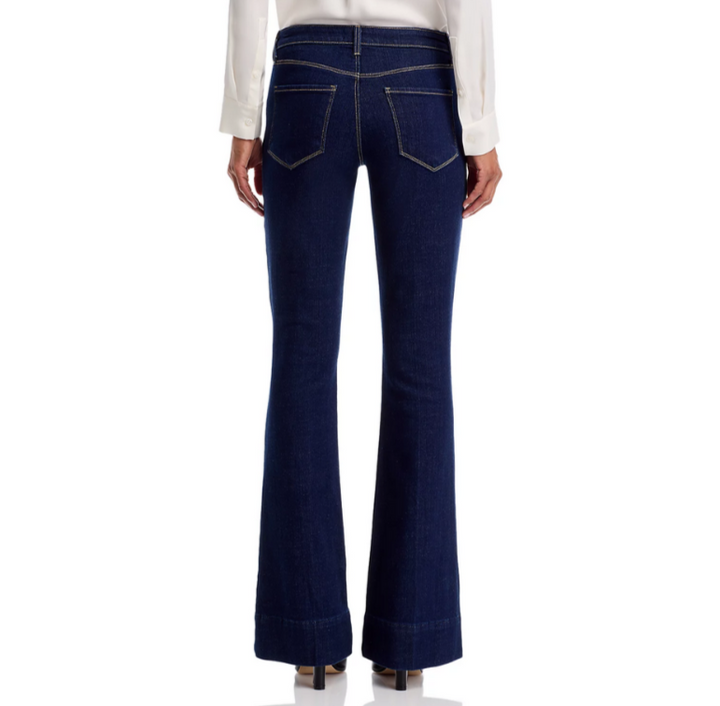 L'AGENCE Lenora Low Rise Seamed Flare Jeans MSRP $285