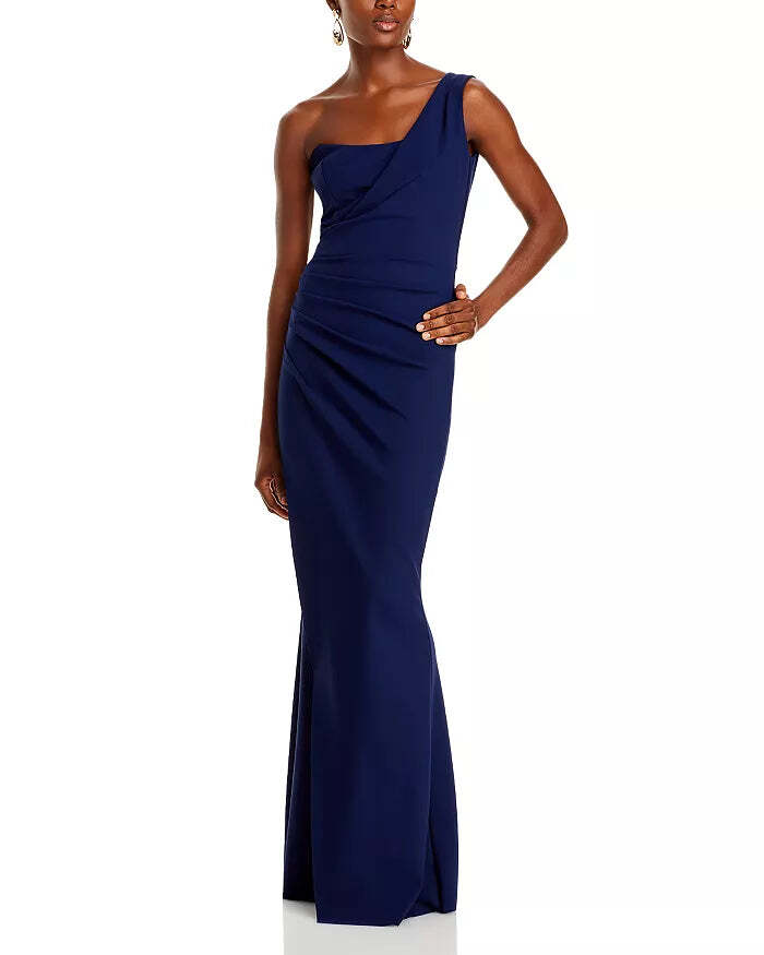 Chiara Boni La Petite Robe Gredel Long One Shoulder Dress MSRP $1090