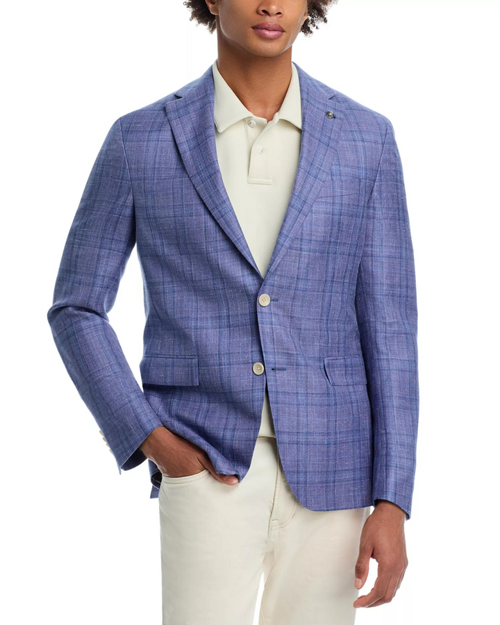 Jack Victor Loro Piana Wool Silk & Linen Fabric Regular Fit Sport Coat MSRP $998