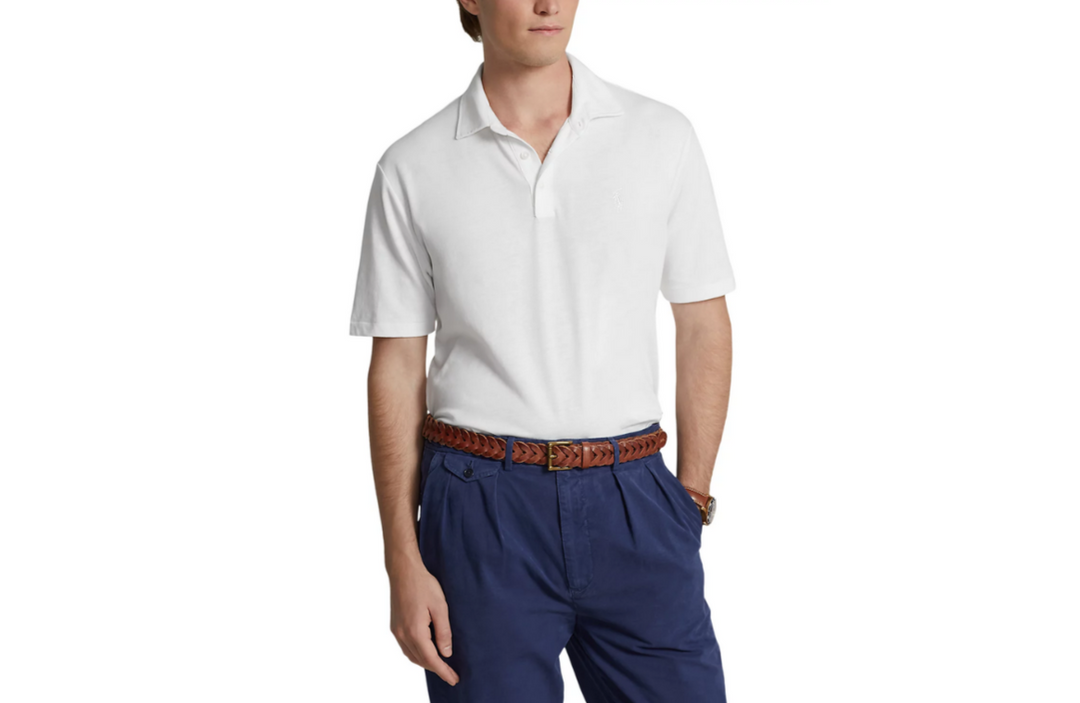 Polo Ralph Lauren Cotton & Linen Classic Fit Polo Shirt MSRP $125