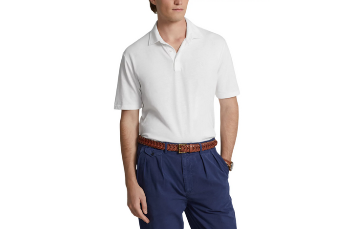 Polo Ralph Lauren Cotton & Linen Classic Fit Polo Shirt MSRP $125