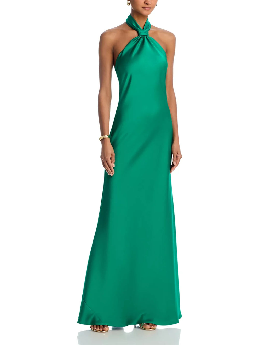 AQUA Knot Halter Gown MSRP $268