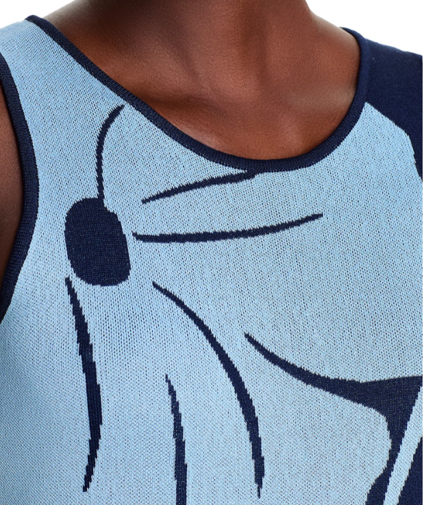 T Tahari Exploded Floral Midi Dress MSRP $98