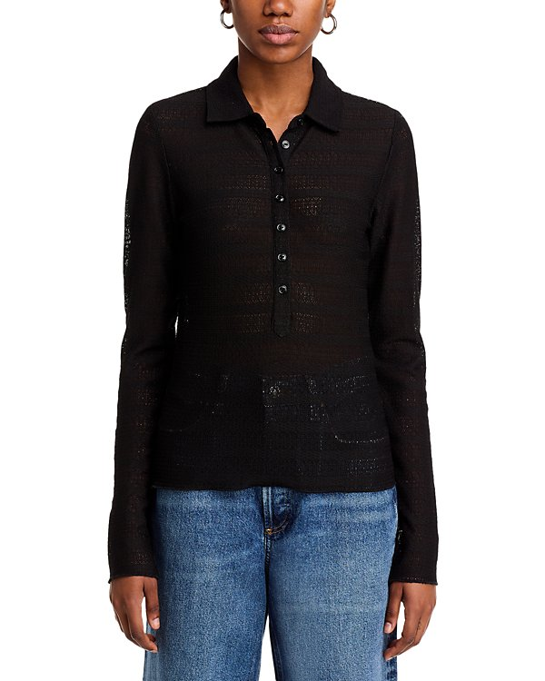 Rag & Bone Julia Polo Shirt MSRP $228