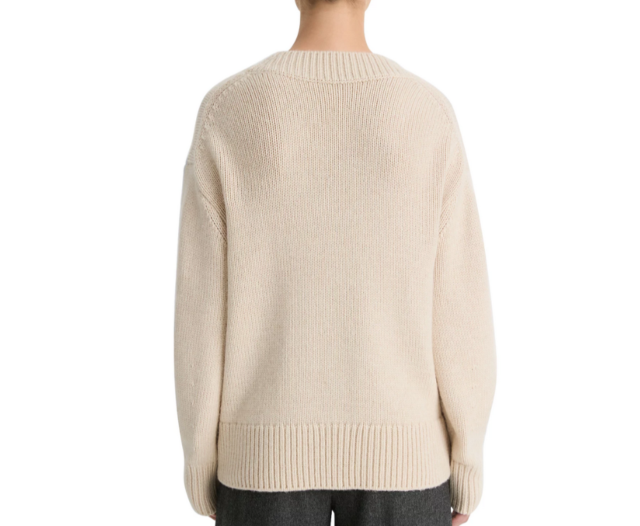 Vince Drop Shoulder V-Neck Sweater MSRP $495