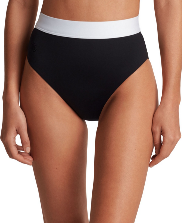 Lauren Ralph Lauren Banded High-Waist Bikini Bottoms MSRP $70