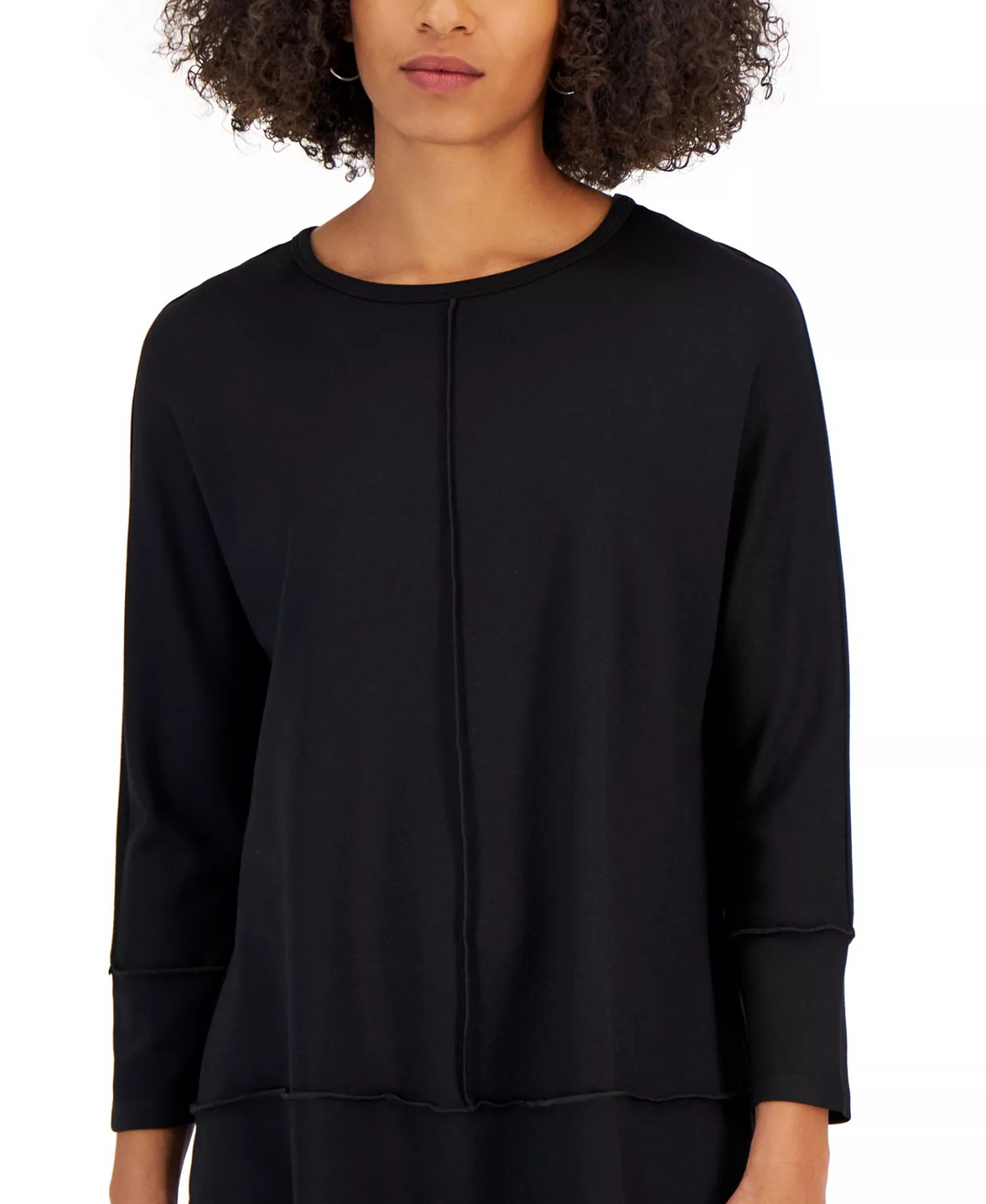 Jones New York Women's Serenity Knit 3/4 Sleeve Tunic Top MSRP $59