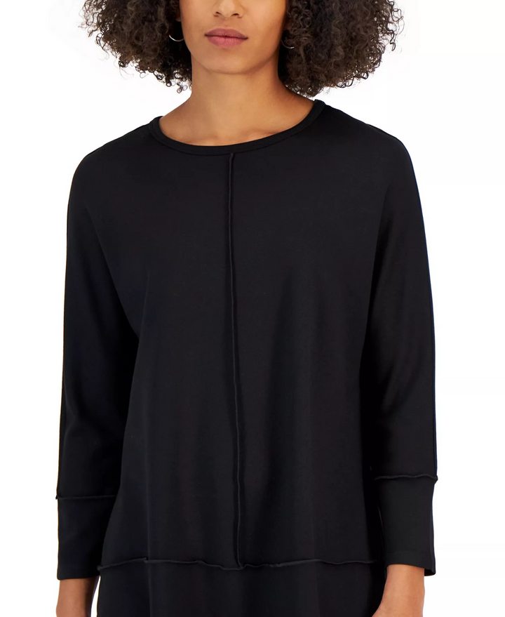 Jones New York Women's Serenity Knit 3/4 Sleeve Tunic Top MSRP $59