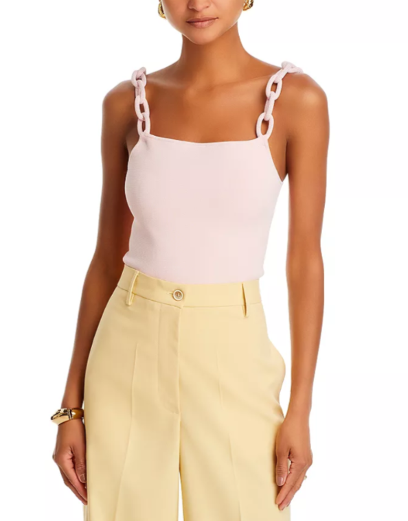 Alice and Olivia Gretel Looped Link Strap Tank MSRP $295