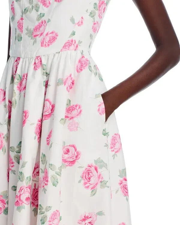 WAYF Desi Corset Midi Dress MSRP $128