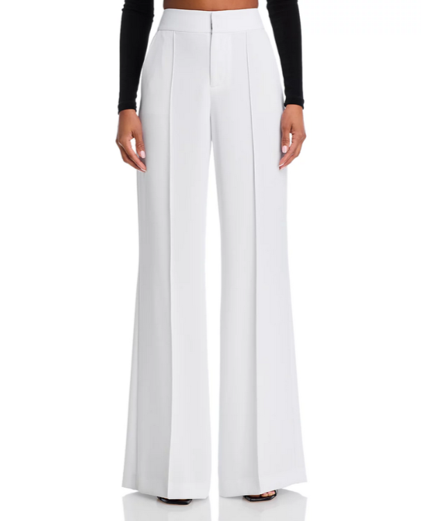 Alice and Olivia Dylan High Waist Wide Leg Pants MSRP $295