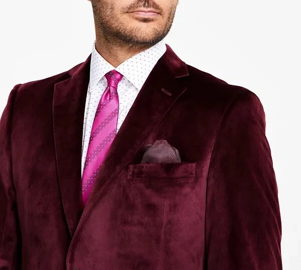 Alfani Men's Slim-Fit Solid Velvet Sport Coat MSRP $295