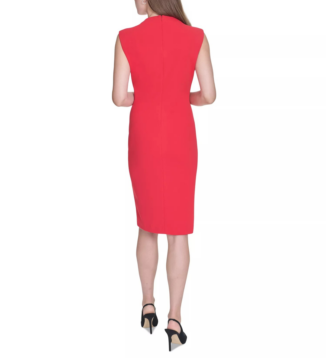 Halston Women's Rhinestone Sheath Dress MSRP $159