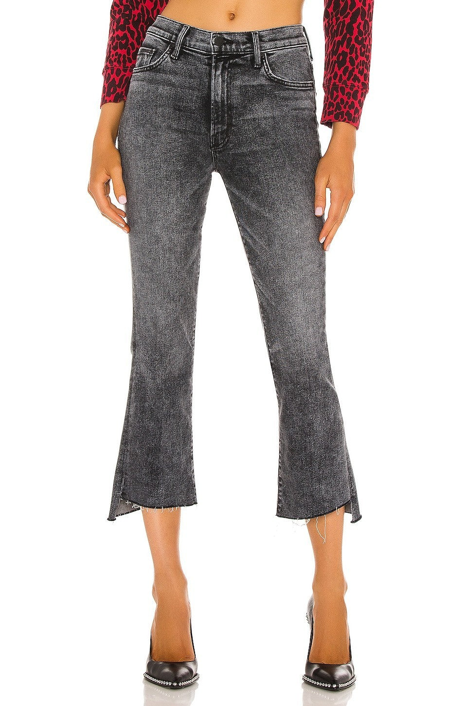 Mother The Insider Crop Step Fray Jeans MSRP $238