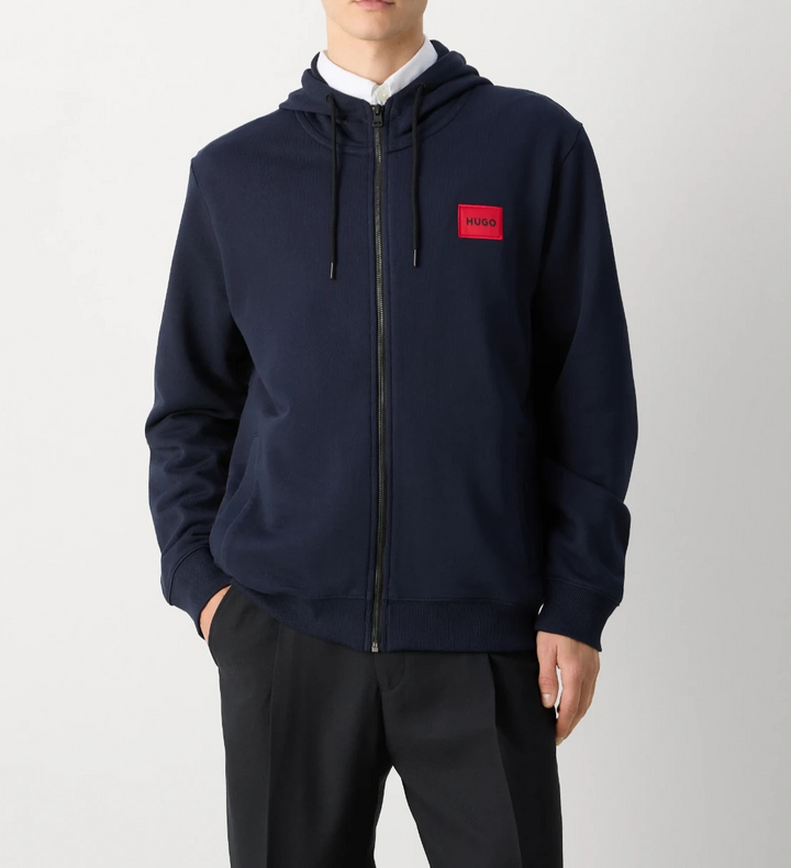 Hugo Daple French Terry Zip Front Hoodie MSRP $128
