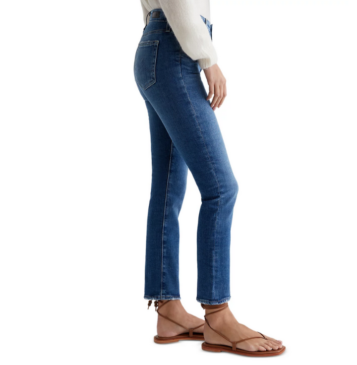 AG Mari High Rise Ankle Slim Straight Jeans MSRP $235