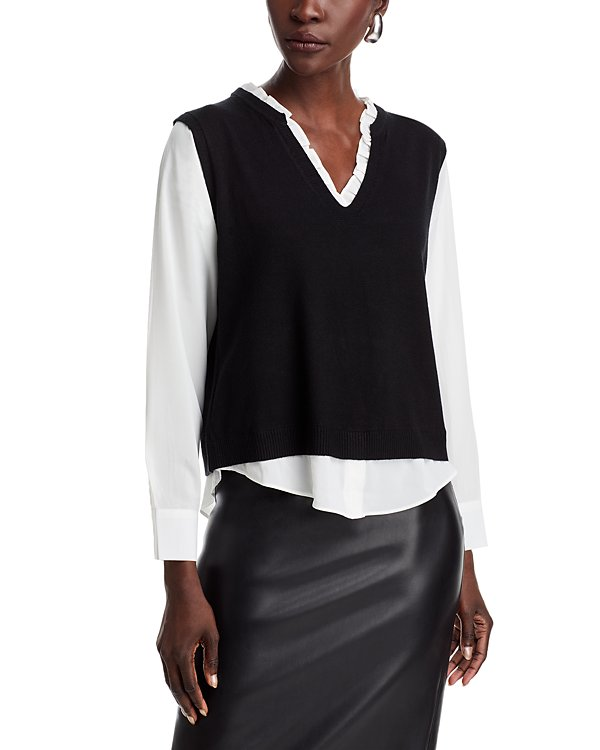 Sioni Layered Look Sweater MSRP $118