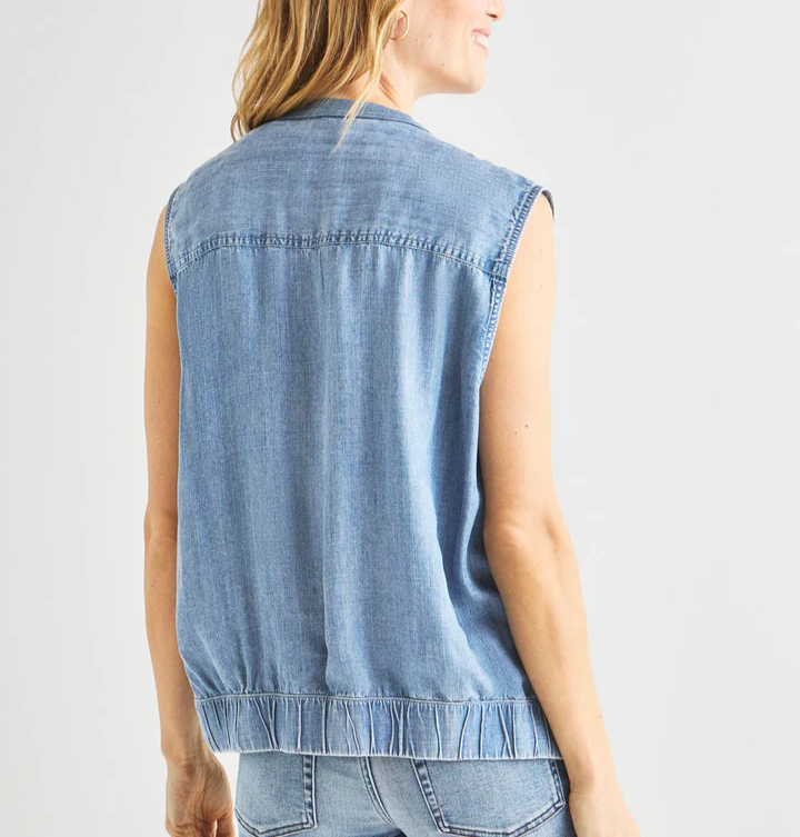Splendid Chase Indigo Vest MSRP $138