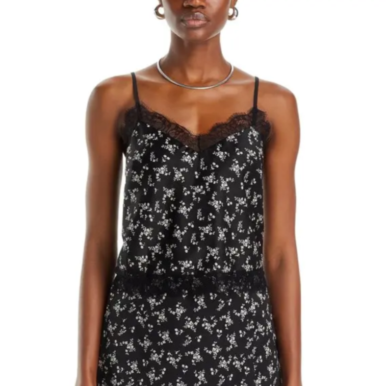 Lucy Paris Donna Lace Trim Camisole MSRP $58