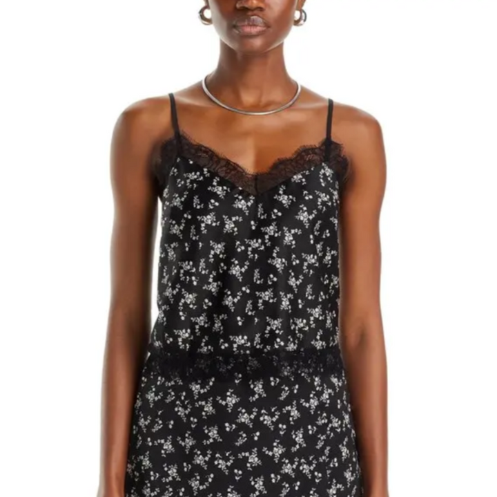 Lucy Paris Donna Lace Trim Camisole MSRP $58