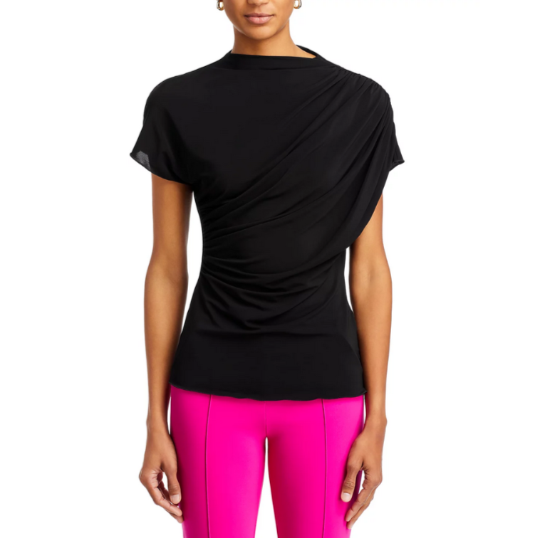 Chiara Boni La Petite Robe Dotta Crepe Top MSRP $350