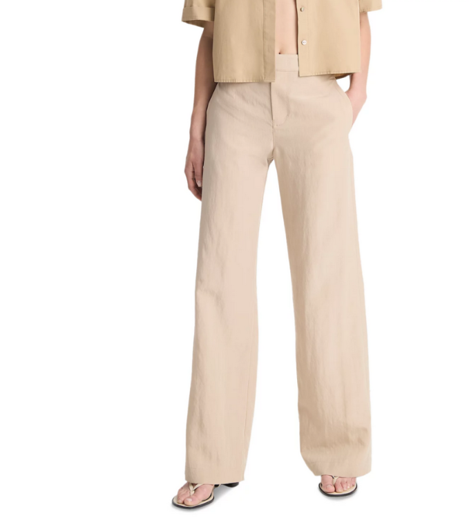 Vince Textured Wide Leg Pants MSRP $395