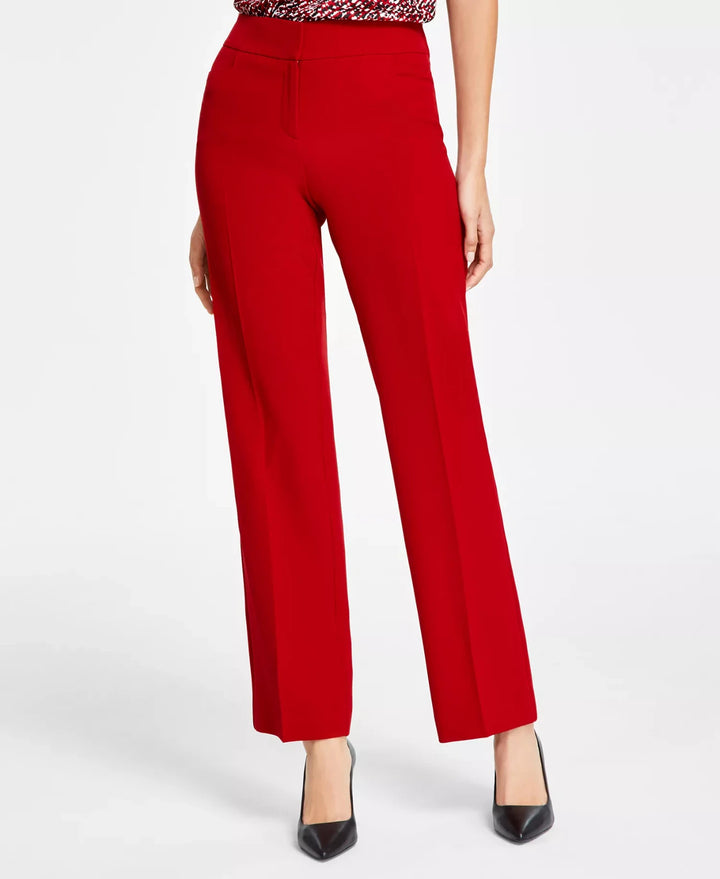Kasper Women's Stretch-Crepe Straight-Leg Pants MSRP $79