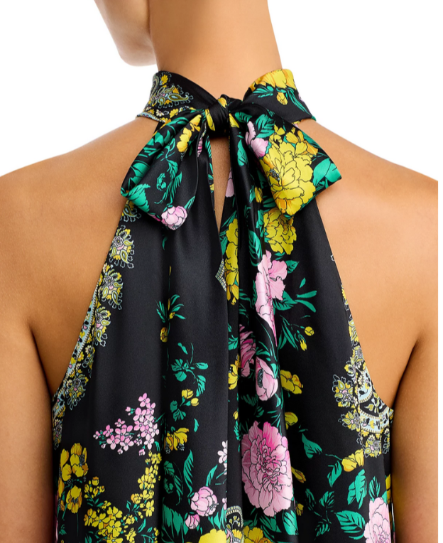 Kobi Halperin Genesis Printed Halter Maxi Dress MSRP $698