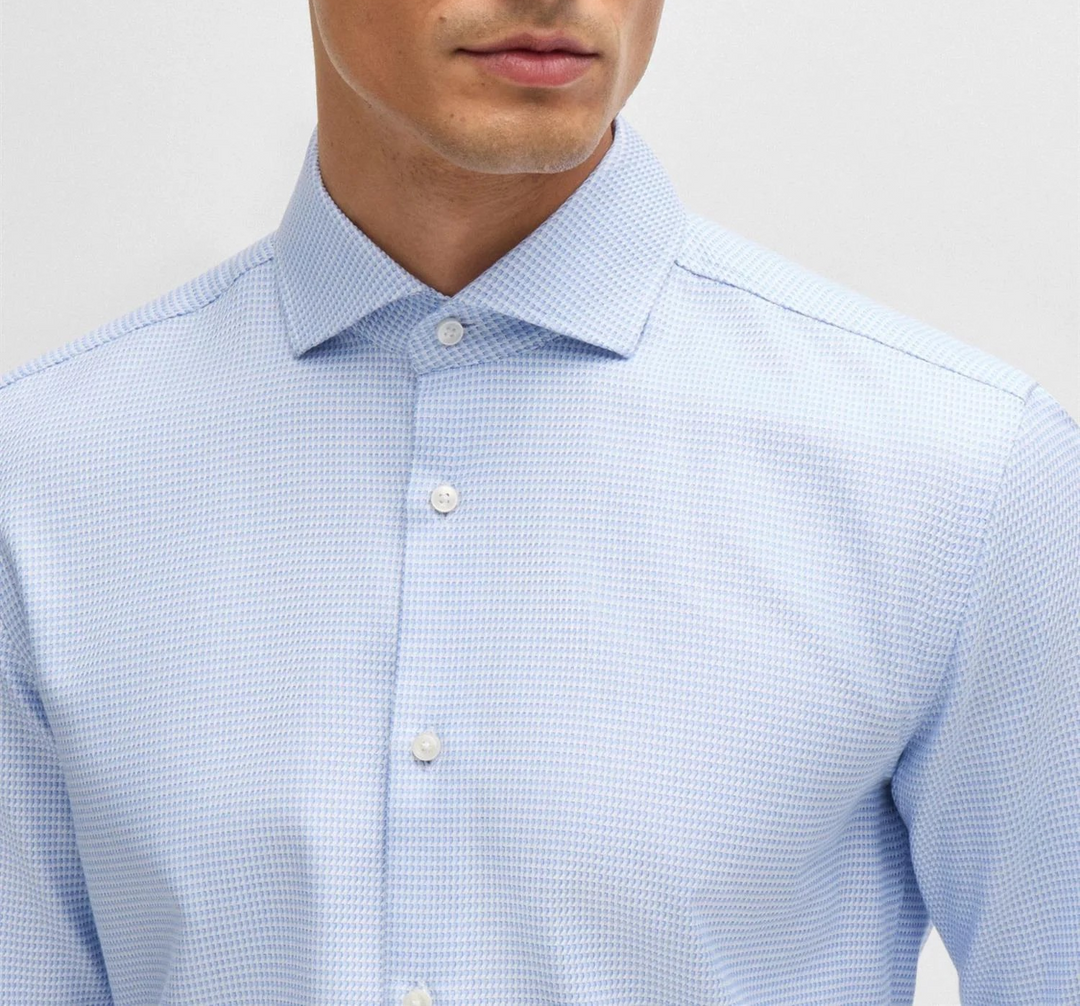 Boss Hank Spread Slim Fit Dress Shirt MSRP $128